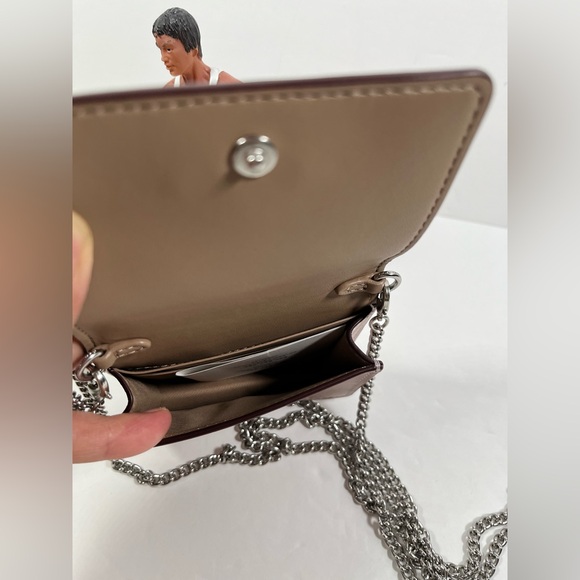 Coach Mini Wallet On A Chain With Sparkly Butterfly Print CCI81 NWT - Picture 5 of 6